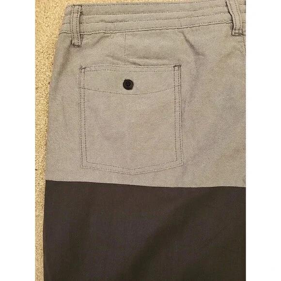 O'Neill Slit Time Shorts Mens 40 Gray Colorblock 100% Cotton Casual Summer USA - Picture 7 of 10